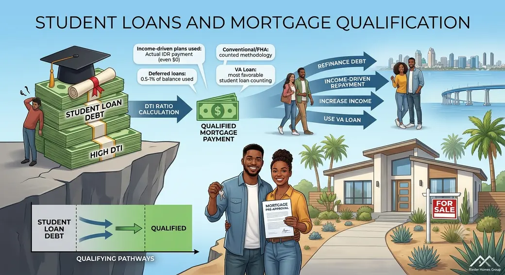 How Does My Student Loan Debt Affect My Ability to Buy a Home in San Diego?
