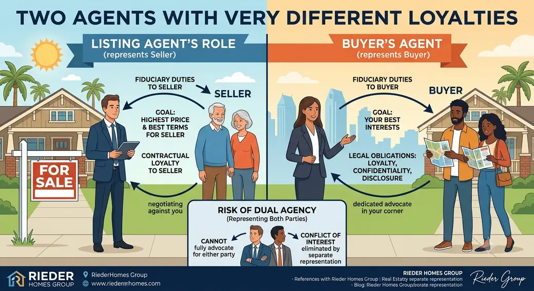 What Is the Difference Between a Buyer's Agent and a Listing Agent in San Diego?