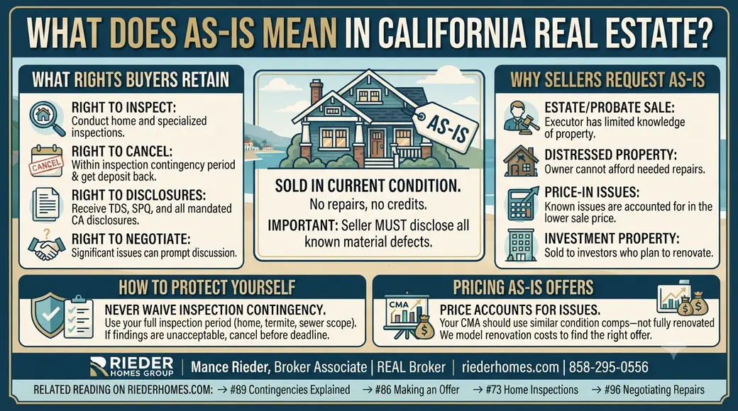 What Is an AS-IS Offer and What Does It Mean for San Diego Buyers?