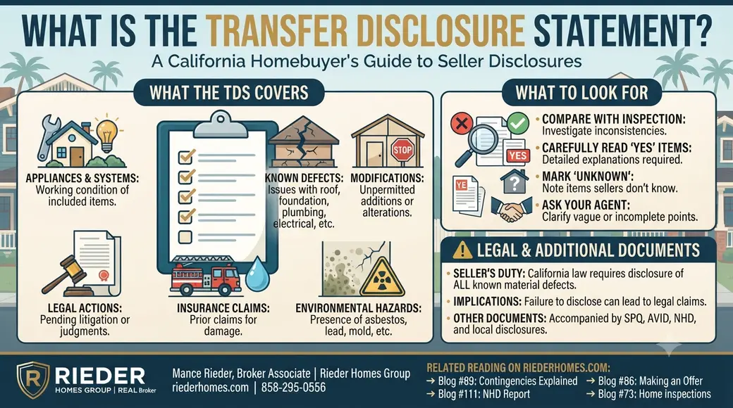 What Is the Transfer Disclosure Statement and Why Does It Matter for San Diego Buyers?