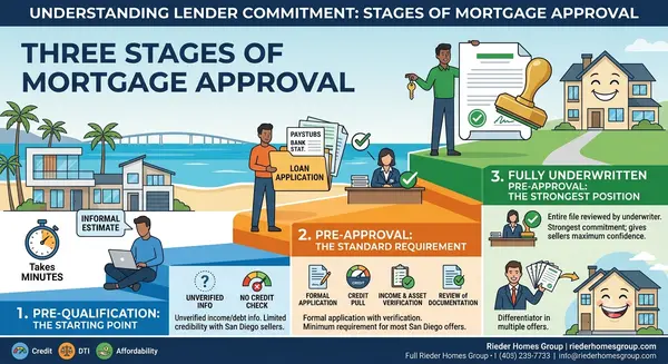 What Is a Mortgage Pre-Qualification vs. Pre-Approval vs. Full Underwriting?
