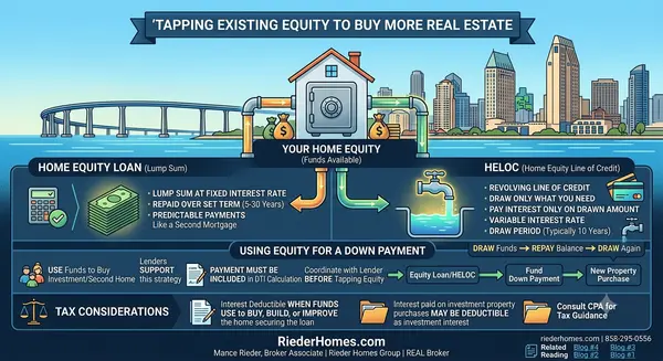 What Is a Home Equity Loan vs. HELOC and Can I Use One to Buy Another Home in San Diego?