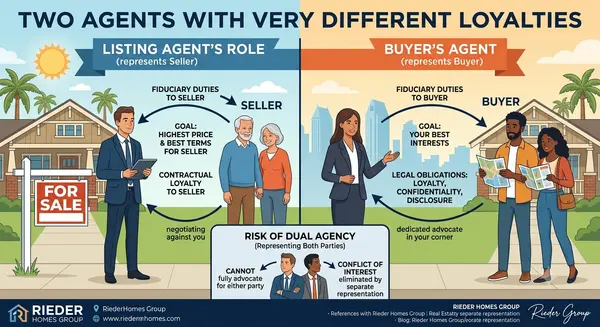 What Is the Difference Between a Buyer's Agent and a Listing Agent in San Diego?