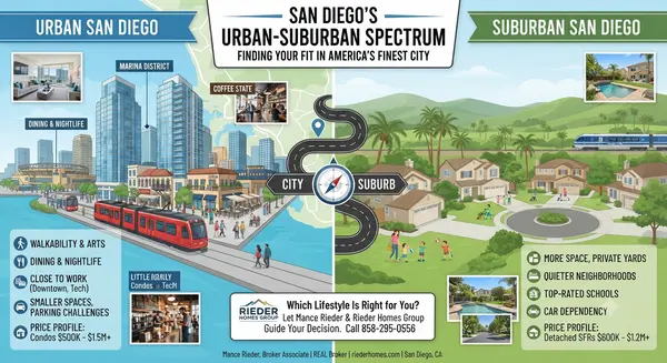 What Is the Difference Between Buying in Urban San Diego vs. the Suburbs?