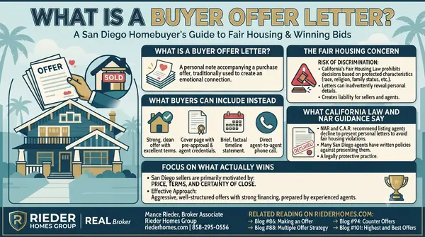 What Is a Buyer Offer Letter and Can I Include One With My San Diego Offer?