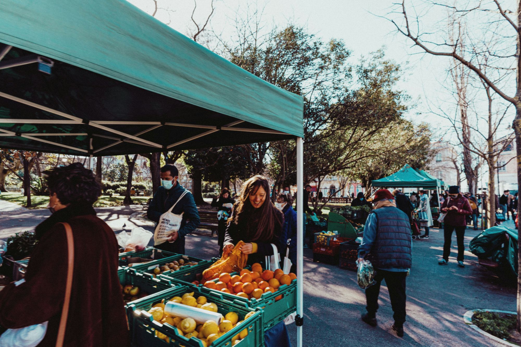 Downtown Coeur d'Alene Idaho community farmers market