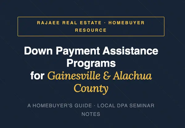 Down Payment Assistance Programs in Gainesville & Alachua County, FL,Jahan Rajaee