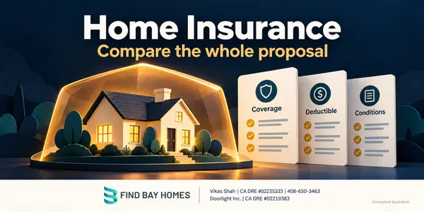 feature image of California Home Insurance: A Bay Area Buyer Quote Checklist