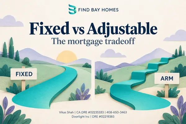 feature image of Fixed vs Adjustable-Rate Mortgages: Bay Area Costs & Reset Risks