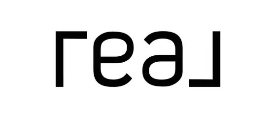 Real Logo Solid White with Black Wordmark
