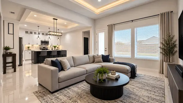 Modern Neutral Open-Plan Living Space