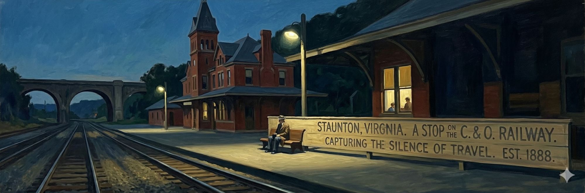 Staunton train station hopper