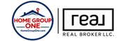 Home Group One and Real Broker Logos
