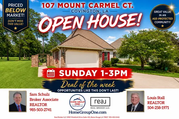 Open House 107 Mount Carmel, Covington LA