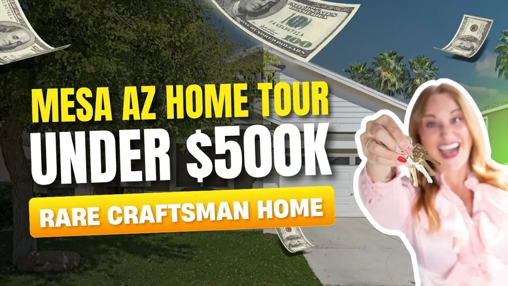 Mesa AZ Home Tour Under $500K | Stunning Craftsman-Style Home in East Mesa