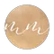 Gold Monogram Simple Real Estate Business Card