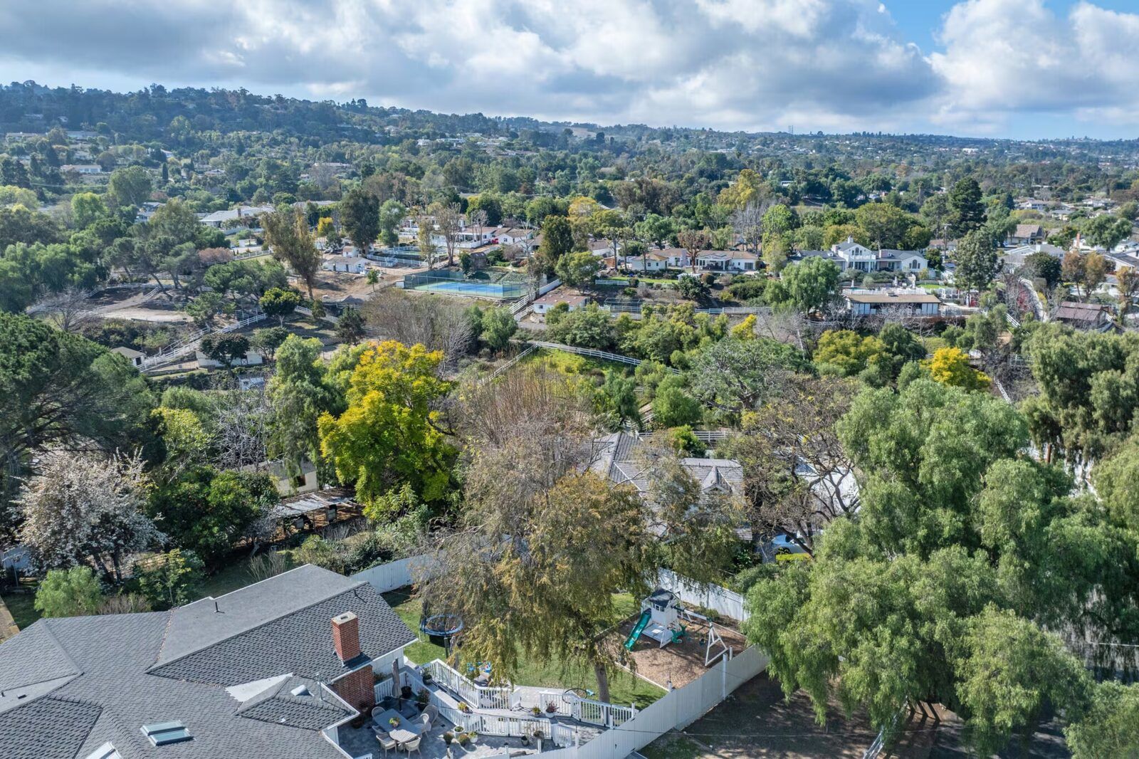 Tree-lined family neighborhood in Rolling Hills Estates