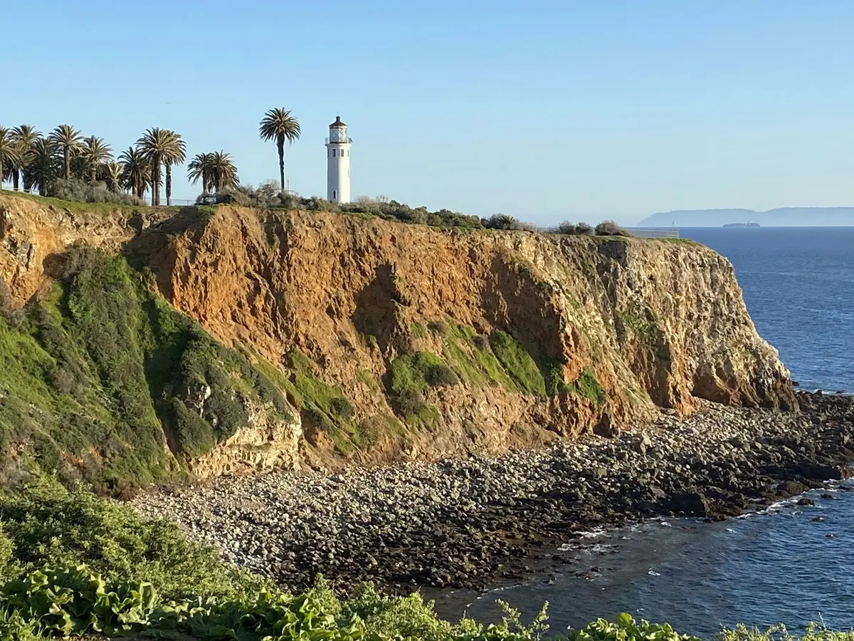 Point Vicente Lighthouse on the coastal bluffs of Rancho Palos Verdes