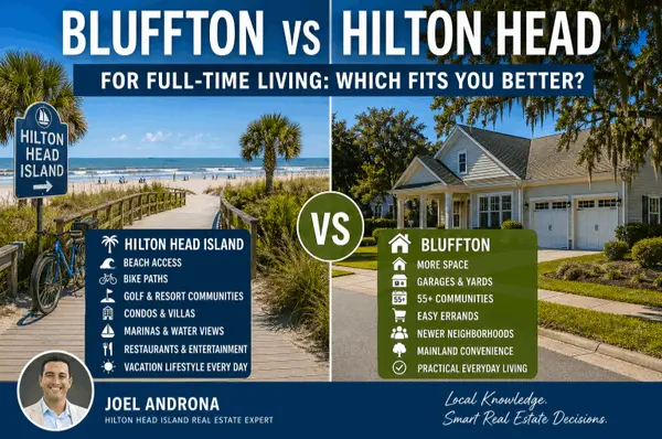 Bluffton vs Hilton Head for Full-Time Living: Which Fits You Better?,Joel Androna