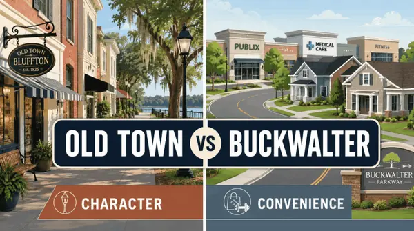 Old Town Bluffton vs Buckwalter: Character or Daily Convenience?