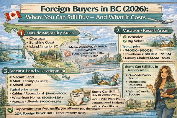 Foreign Buyers in BC (2026): Where You Can Still Buy — and What It Costs