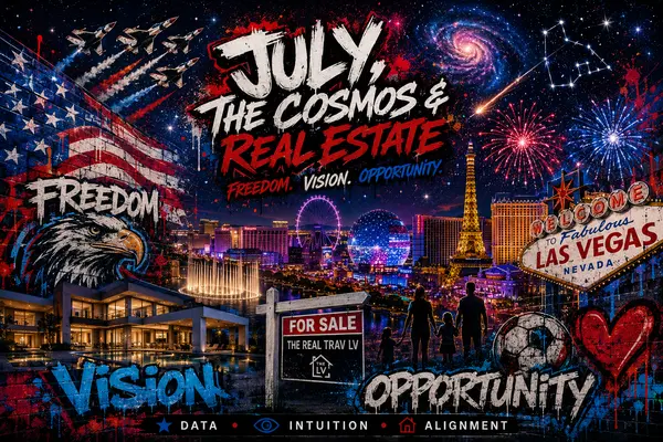 July, The Cosmos & Real Estate | Freedom, Vision & Opportunity in Las Vegas