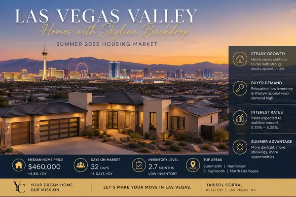 Las Vegas Housing Market Update, July 2026 | Prices, Rates & Inventory,Yarisol Corral