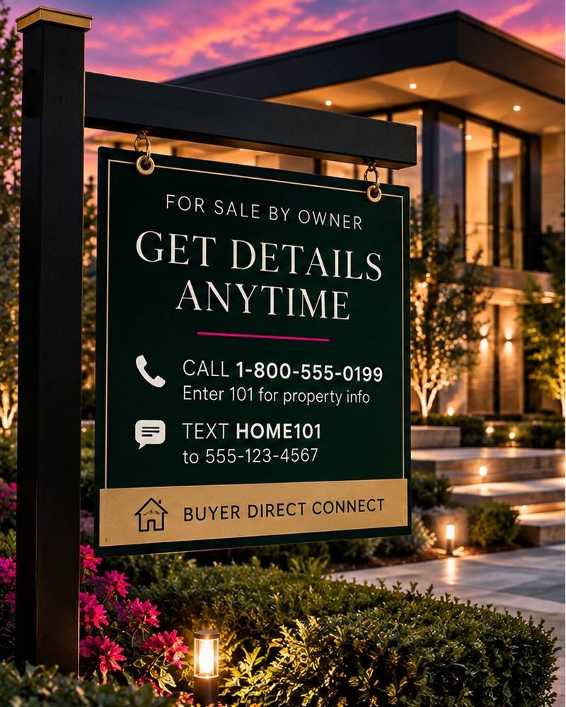 Buyer Direct Connect yard sign
