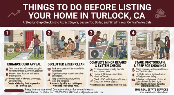 Things to Do Before Listing Your Home in Turlock, CA
