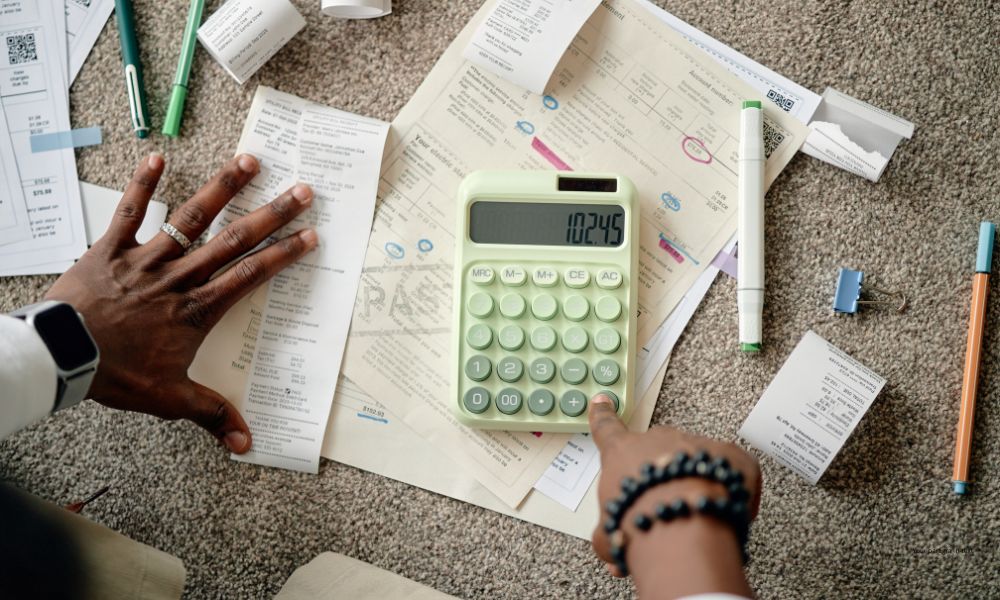 Clients reviewing documents