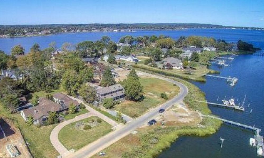 Aerial View of Little Silver Point Road