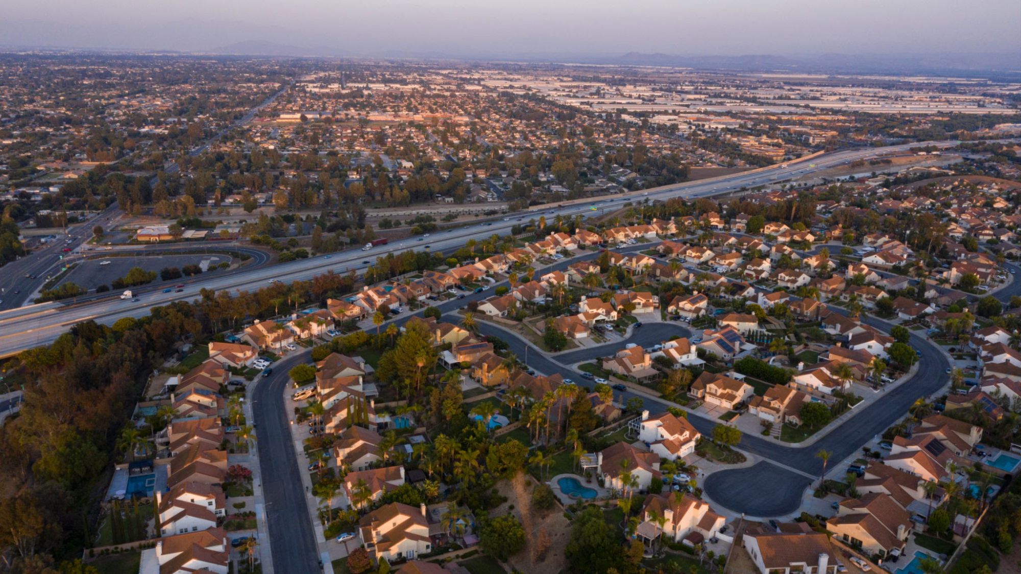 Chino Hills CA Aerial Photo