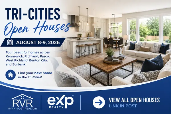 feature image of Tri-Cities Open Houses This Weekend: August 8-9, 2026