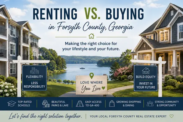 feature image of Renting vs. Buying in Forsyth County, Georgia: Which Choice Is Right for You?