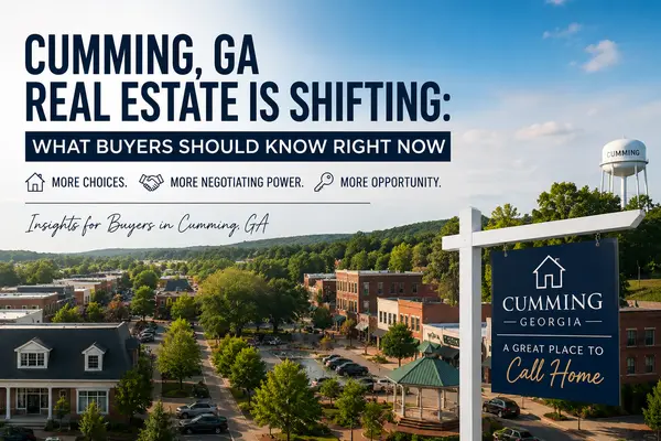 feature image of Cumming, GA Real Estate Is Shifting: What Buyers Should Know Right Now