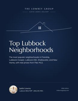 Top Lubbock neighborhoods guide cover