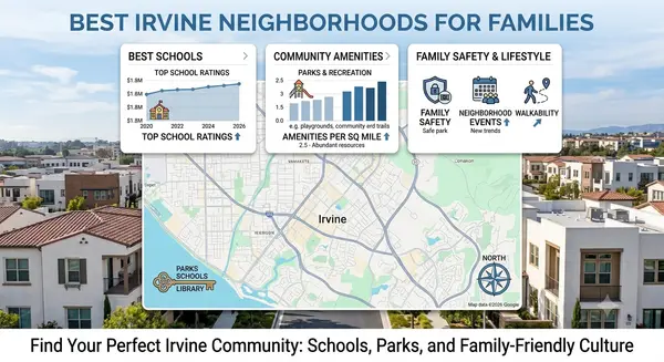feature image of Best Irvine Neighborhoods for Families: Great Park vs. Woodbury vs. Orchard Hills vs. Turtle Rock vs. Woodbridge