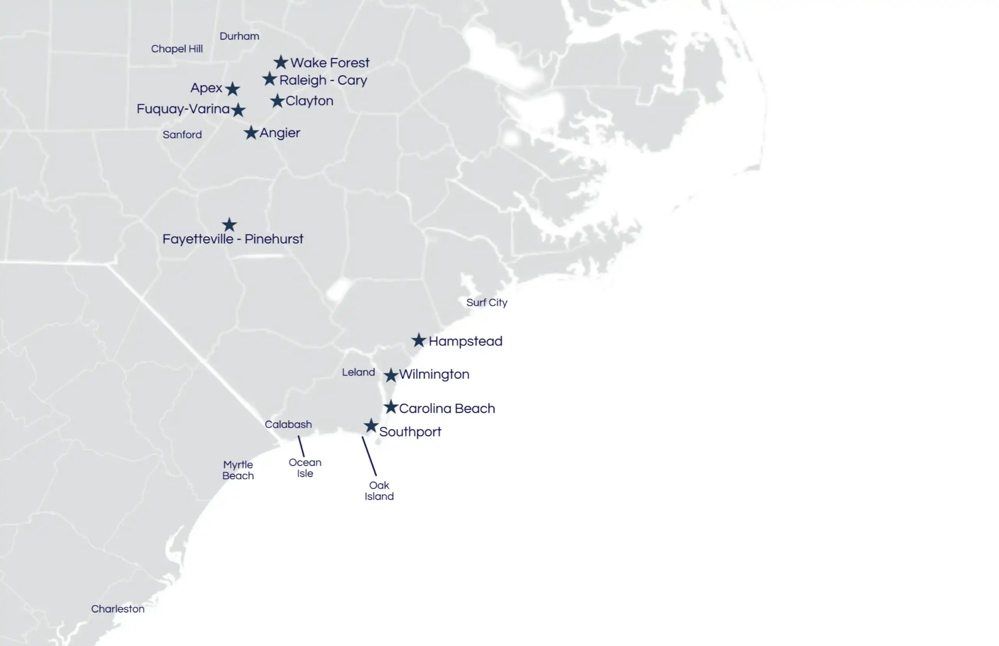 Capital to Coast coverage map