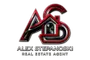 Realtor logo white and red with title transparent