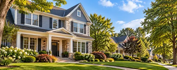 Sunny Colonial Home and Lush Suburban Gardens