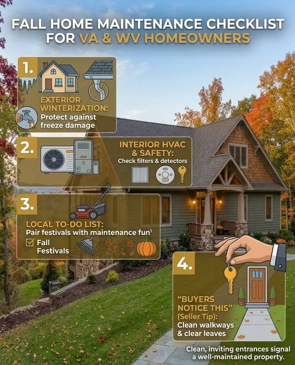 Fall Home Maintenance Checklist for Virginia & West Virginia Homeowners,Missy Weddle | Real Brokerage LLC.