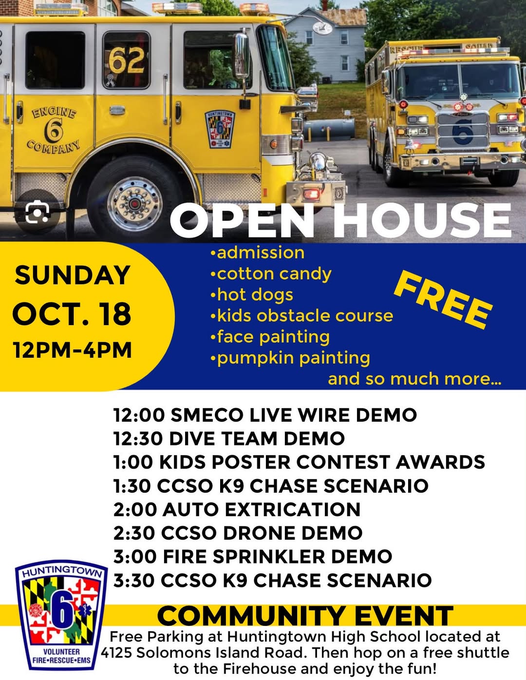 Huntingtown Volunteer Fire Department Open House
