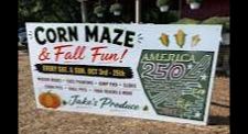 Corn Maze and Fall Fun at Jake's Produce