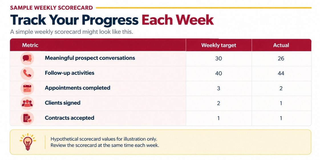Track Your Progress With a Weekly Real Estate Scorecard