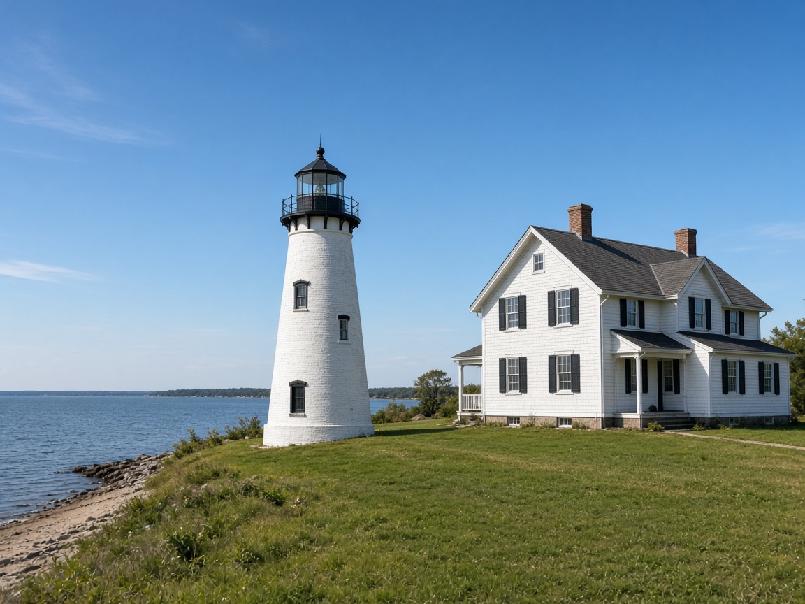Cove Point Lighthouse in Lusby, Maryland