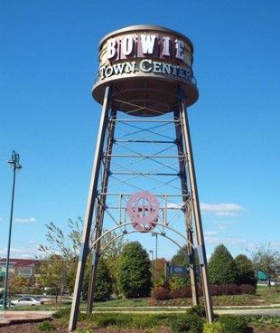 Bowie water tower in Bowie, Maryland