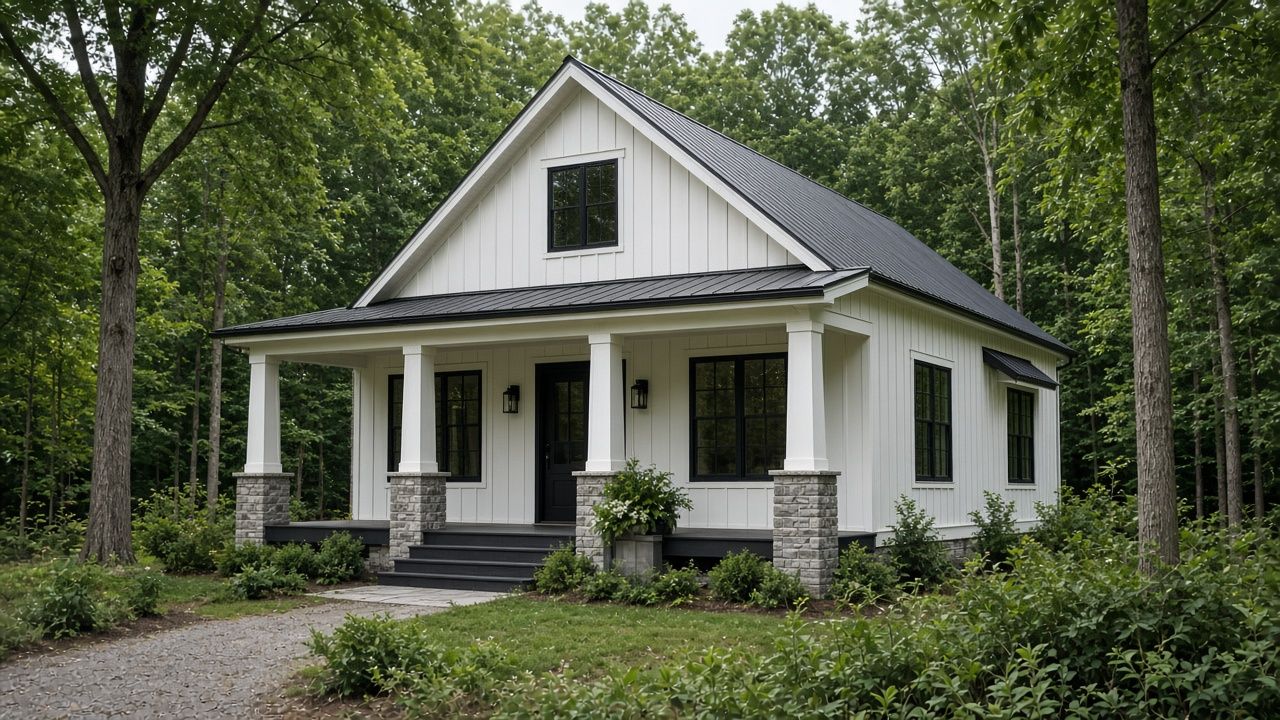 Modern farmhouse style home on a large lot in Huntingtown, Maryland