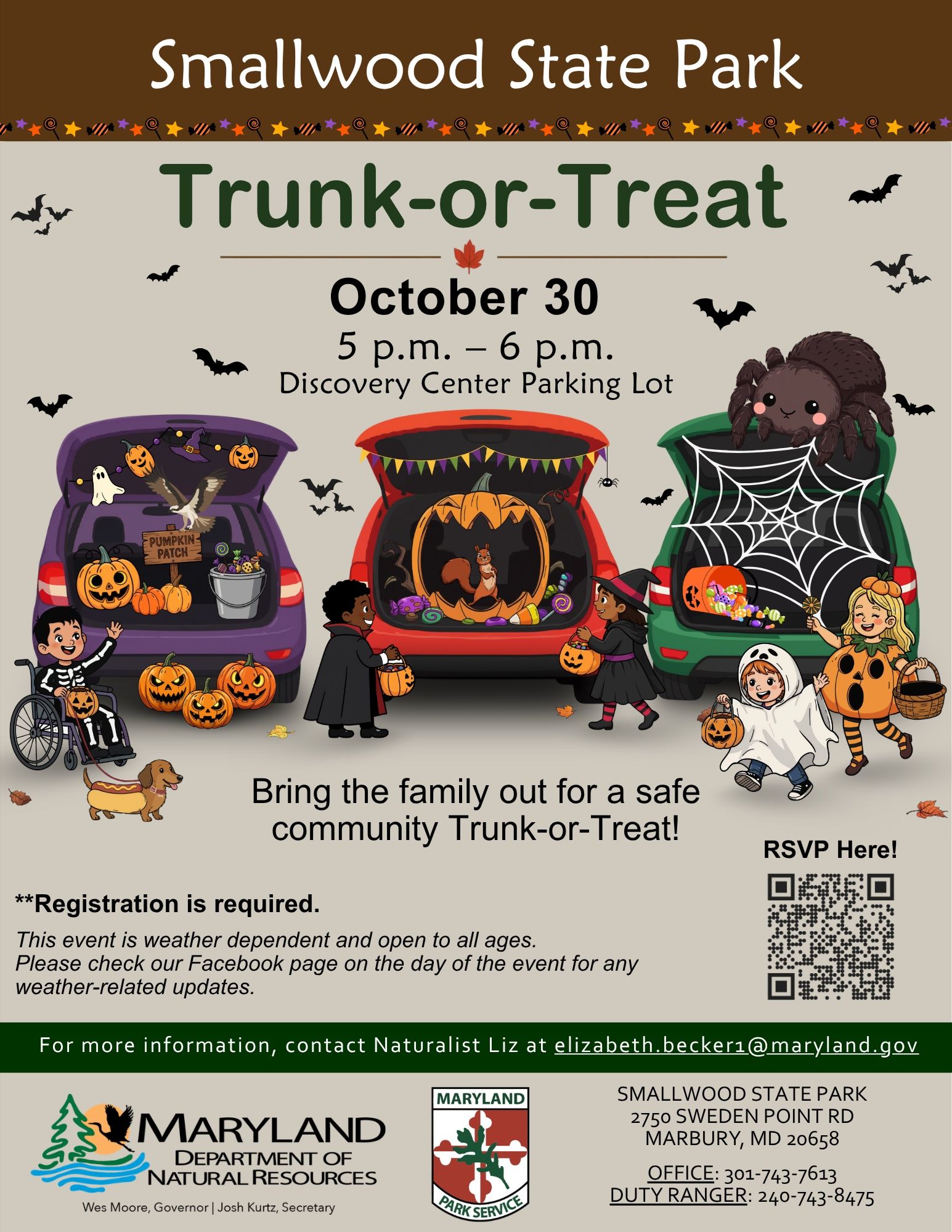 Trunk-or-Treat at Smallwood State Park
