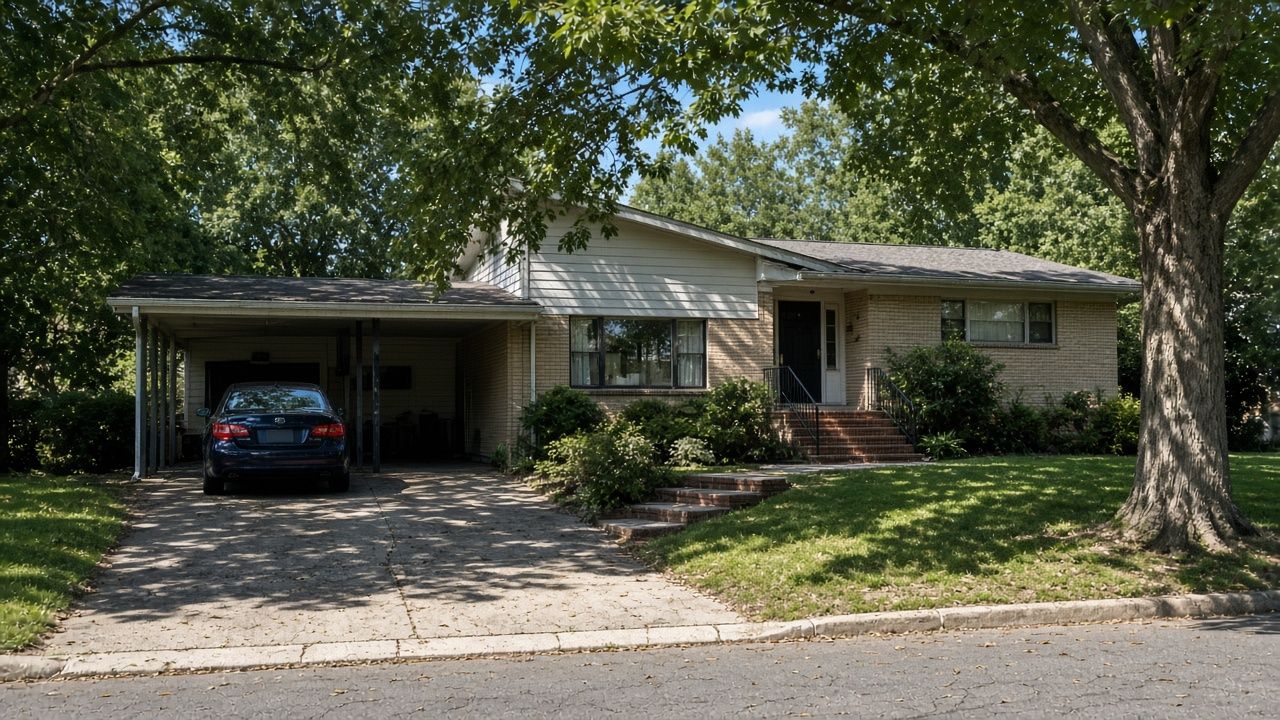 Split level home with a carport in Indian Head, Maryland