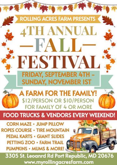 Rolling Acres Farm 4th Annual Fall Festival